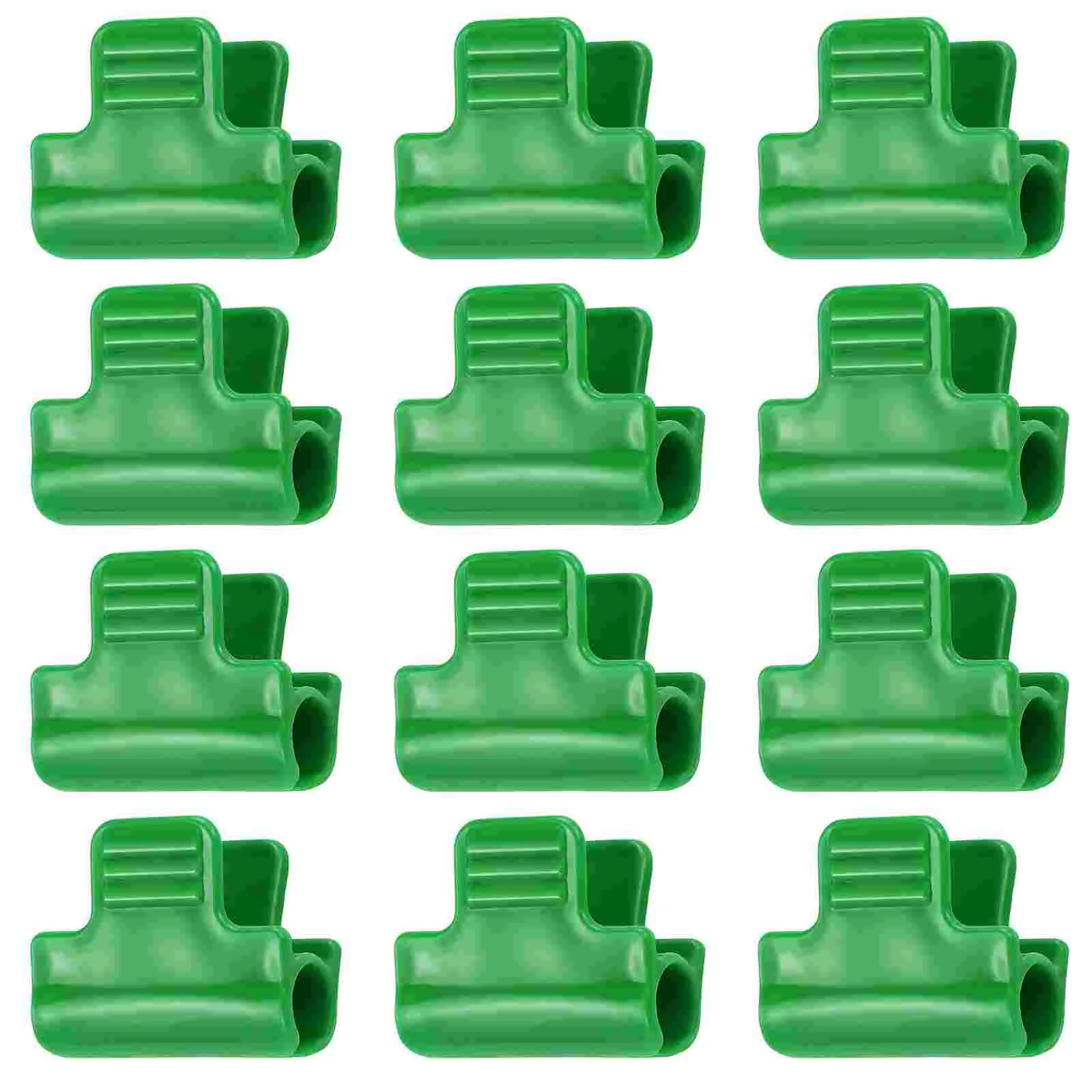 12ШТ Пластиковая пленка для теплиц, защелка, зажим для труб, крышки для теплиц, укрытия, рамка для баннера (зеленая) Изображение 0