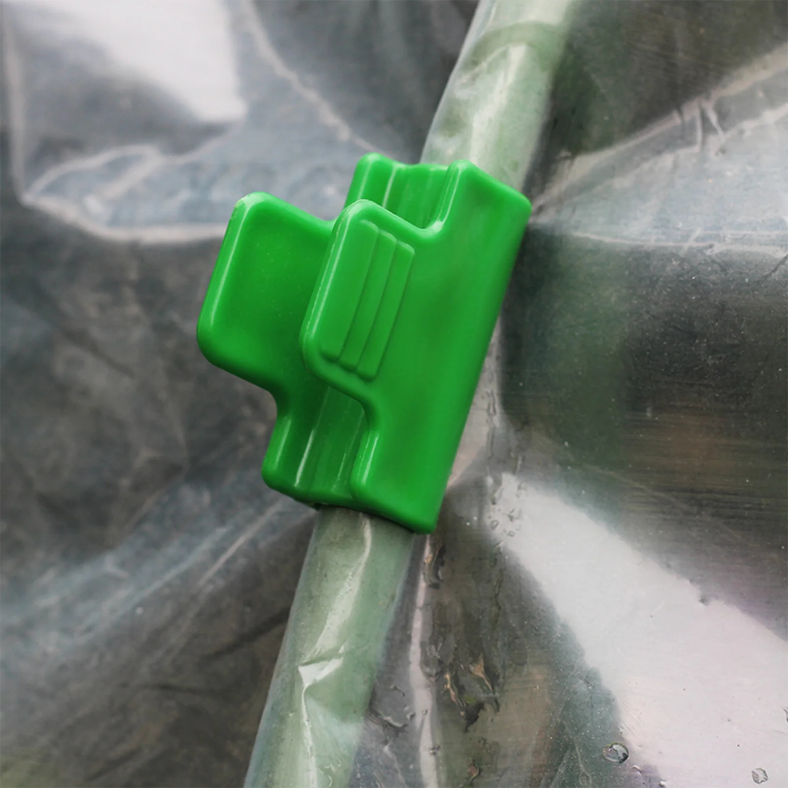12ШТ Пластиковая пленка для теплиц, защелка, зажим для труб, крышки для теплиц, укрытия, рамка для баннера (зеленая) Изображение 2