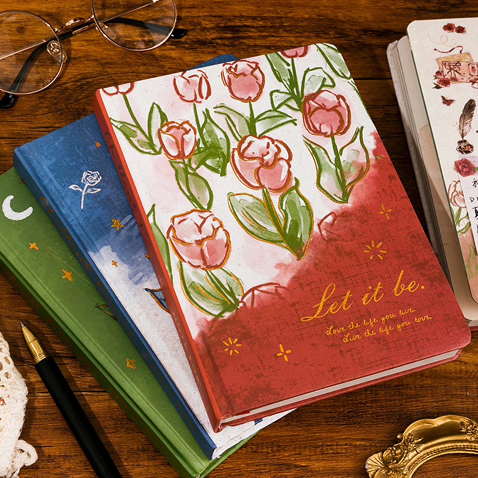 3D блокнот для творчества, подарочная книга с ручной росписью, красивые иллюстрации растений и цветов, дневник, блокноты, школьные канцелярские принадлежности Изображение 0