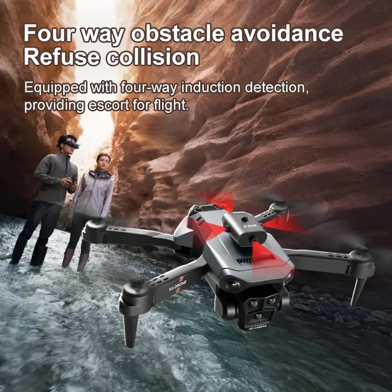 K6 Max Drone 8K GPS Профессиональная Аэрофотосъемка Самолета С Тремя Камерами HD HDR С Возвратом одной клавиши Для обхода препятствий Dron Изображение 2