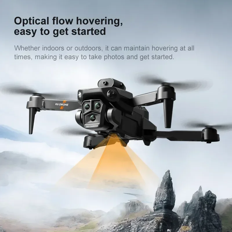 K6 Max Drone 8K GPS Профессиональная Аэрофотосъемка Самолета С Тремя Камерами HD HDR С Возвратом одной клавиши Для обхода препятствий Dron Изображение 4