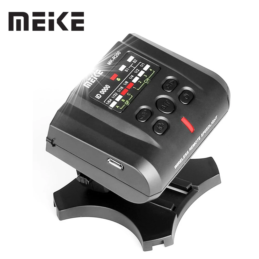 Meike MK-R200 II N Беспроводная Дистанционная Вспышка 2,4 ГГц для Nikon D800 D810 D80 D90 D600 D610 D3100 D3200 D3300 D5000 D5100 D5200 D5300 Изображение 0