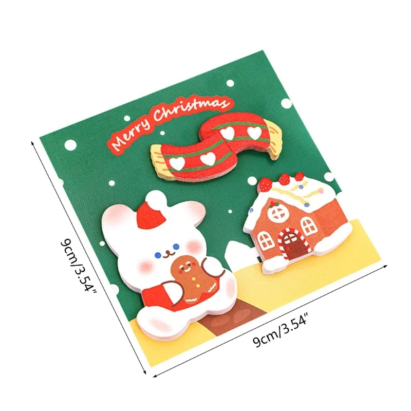 Бумага для рождественских заметок 20 листов / Блокнот-напоминание в календаре, планировщике, записной книжке, JIAN Изображение 5
