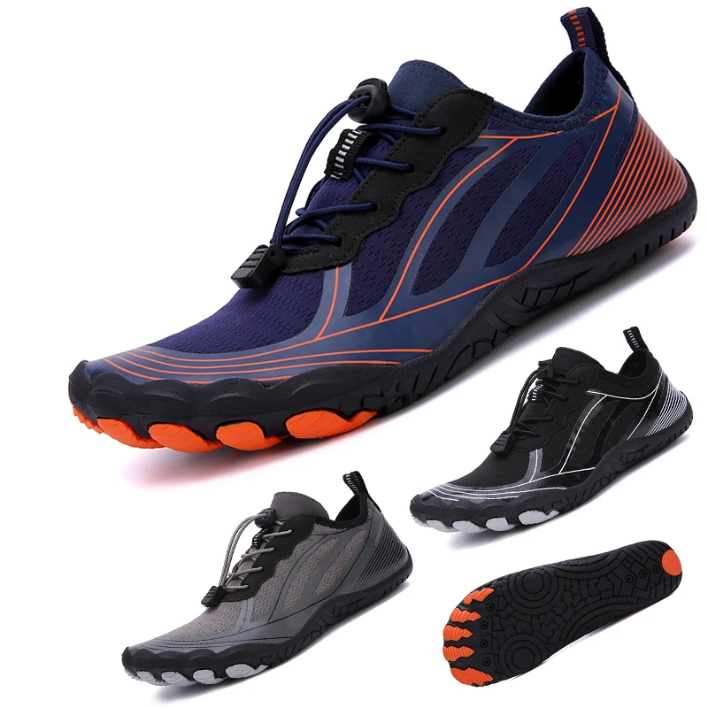 Мужская обувь для плавания, быстросохнущая Мягкая и легкая многофункциональная обувь для фитнеса, дышащая эластичная лента Изображение 0