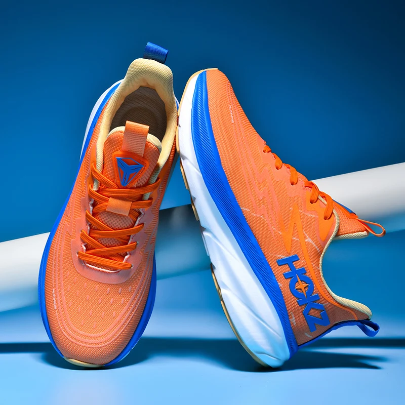 Мужские дышащие кроссовки для бега, модные амортизирующие кроссовки, спортивная модная обувь на подошве из попкорна Изображение 5