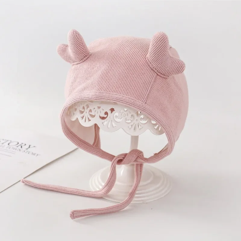 Новый простой осенне-зимний детский Супер Симпатичный чехол для ушей новорожденного, женская шапочка для плода, Зимний тренд для мальчиков Изображение 4