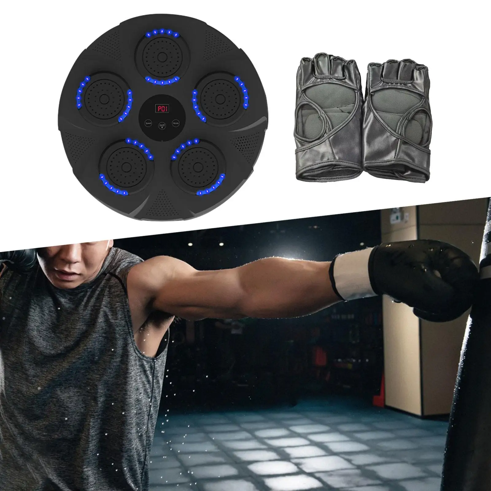 Тренажер для бокса бытовое оборудование Электронная настенная мишень для домашних тренировок Изображение 4